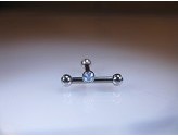 1.2mm Titanium Straight Barbell with 2.3mm Microballs Body Jewellery